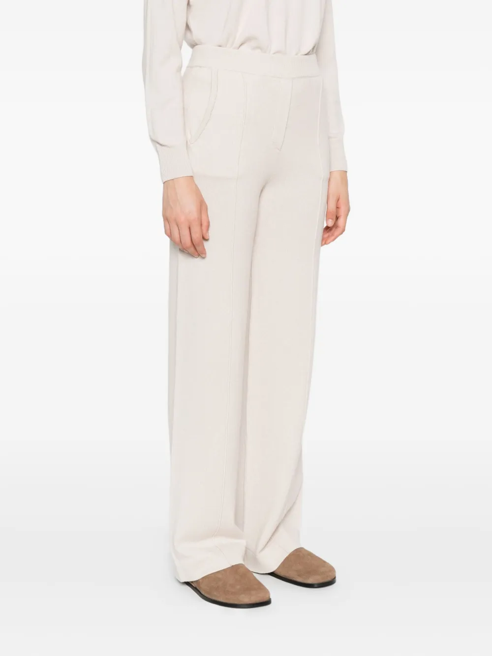 Peserico pocketed straight trousers Beige