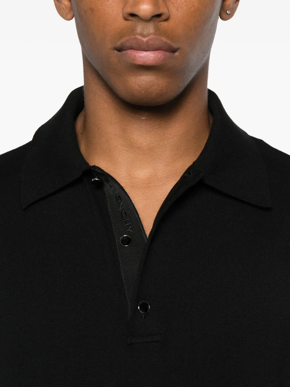 Givenchy Poloshirt met lange mouwen Zwart