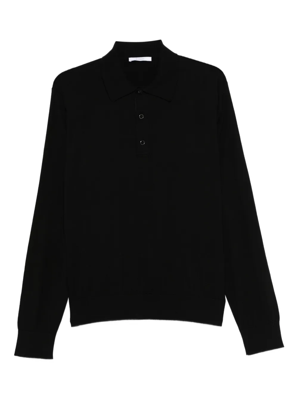 Givenchy long-sleeve polo shirt Zwart