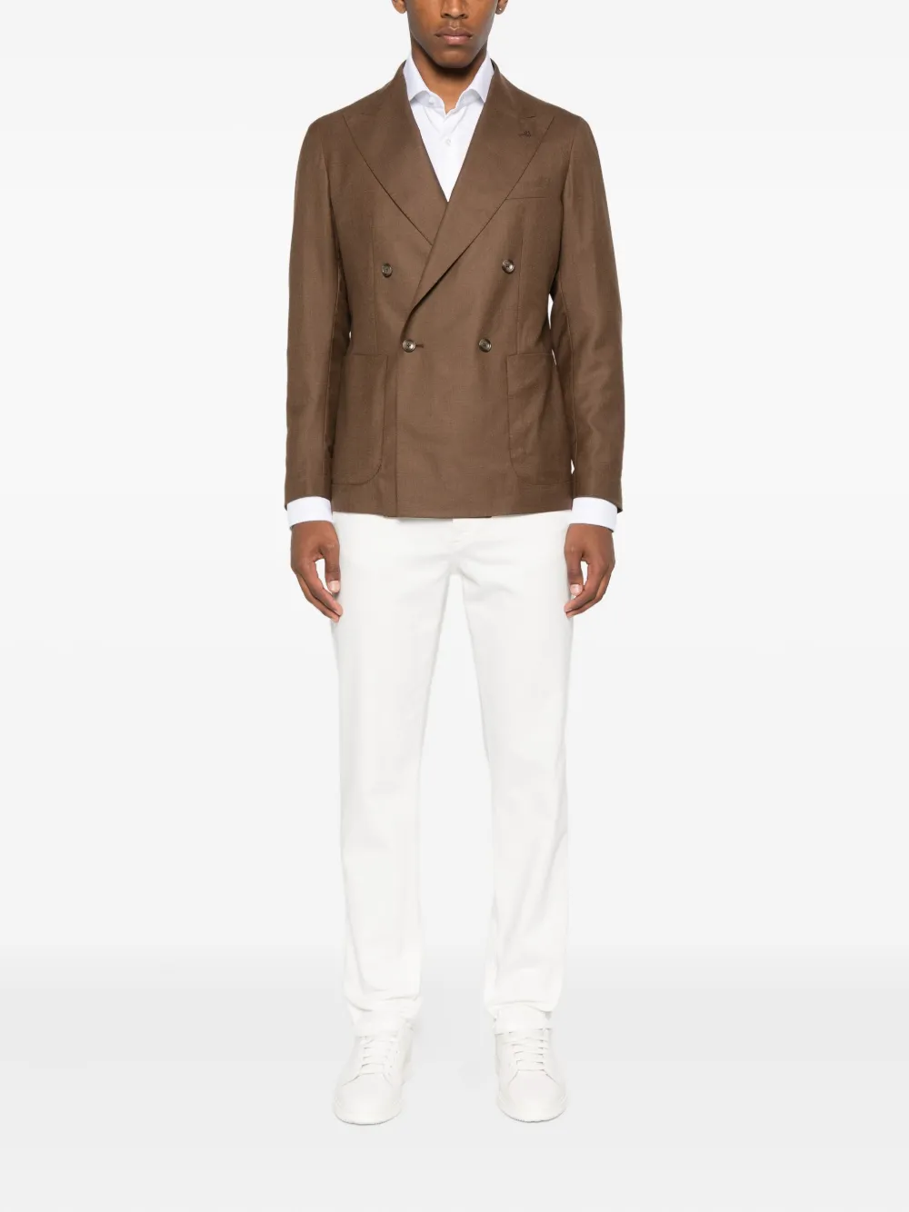 Barba Button-down overhemd Wit