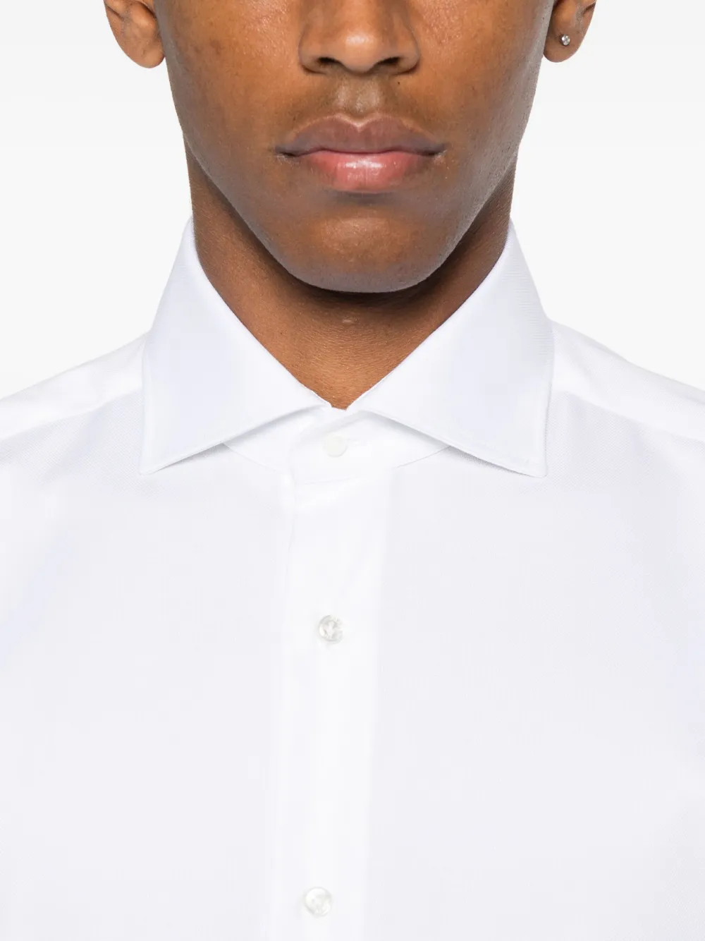 Barba Button-down overhemd Wit