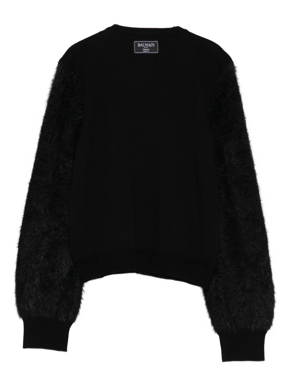 Balmain Kids button-embellished cardigan Zwart