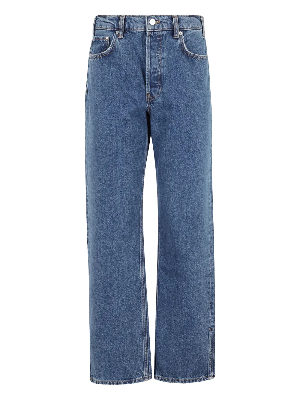 ANINE BING Roy jeans met wassing Blauw