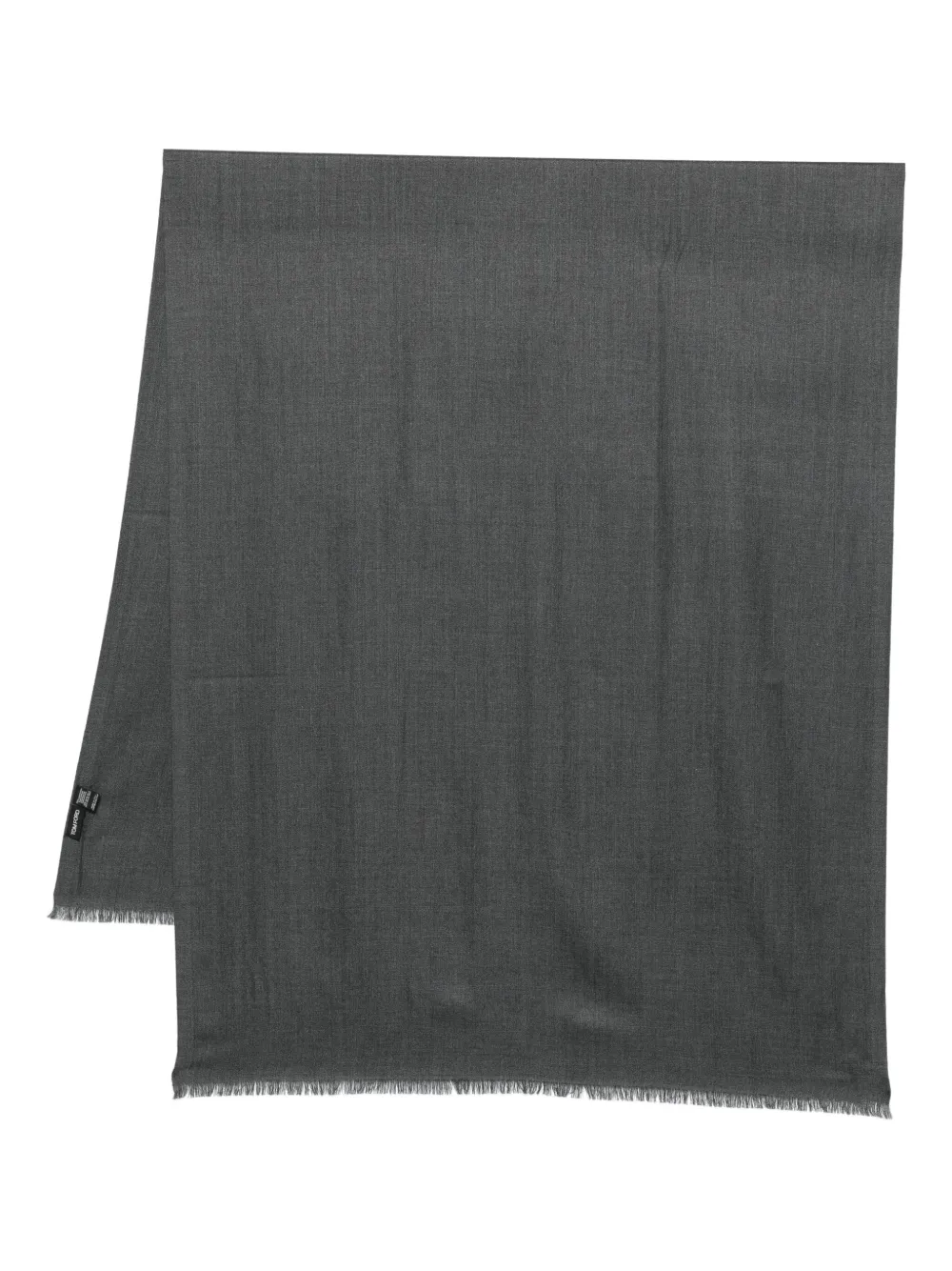TOM FORD fringed scarf Grijs