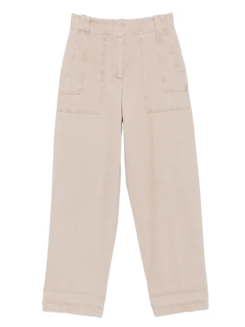 Peserico pocket-cuffed cropped trousers