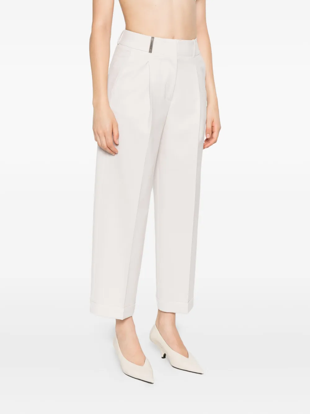 Peserico pleated pocket trousers Beige