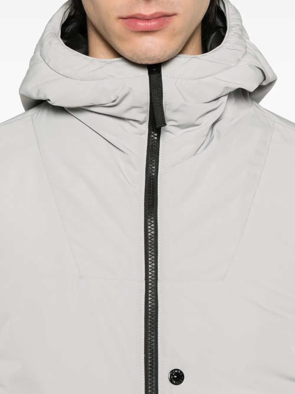 Stone Island 4100047 jack met capuchon en rits Grijs