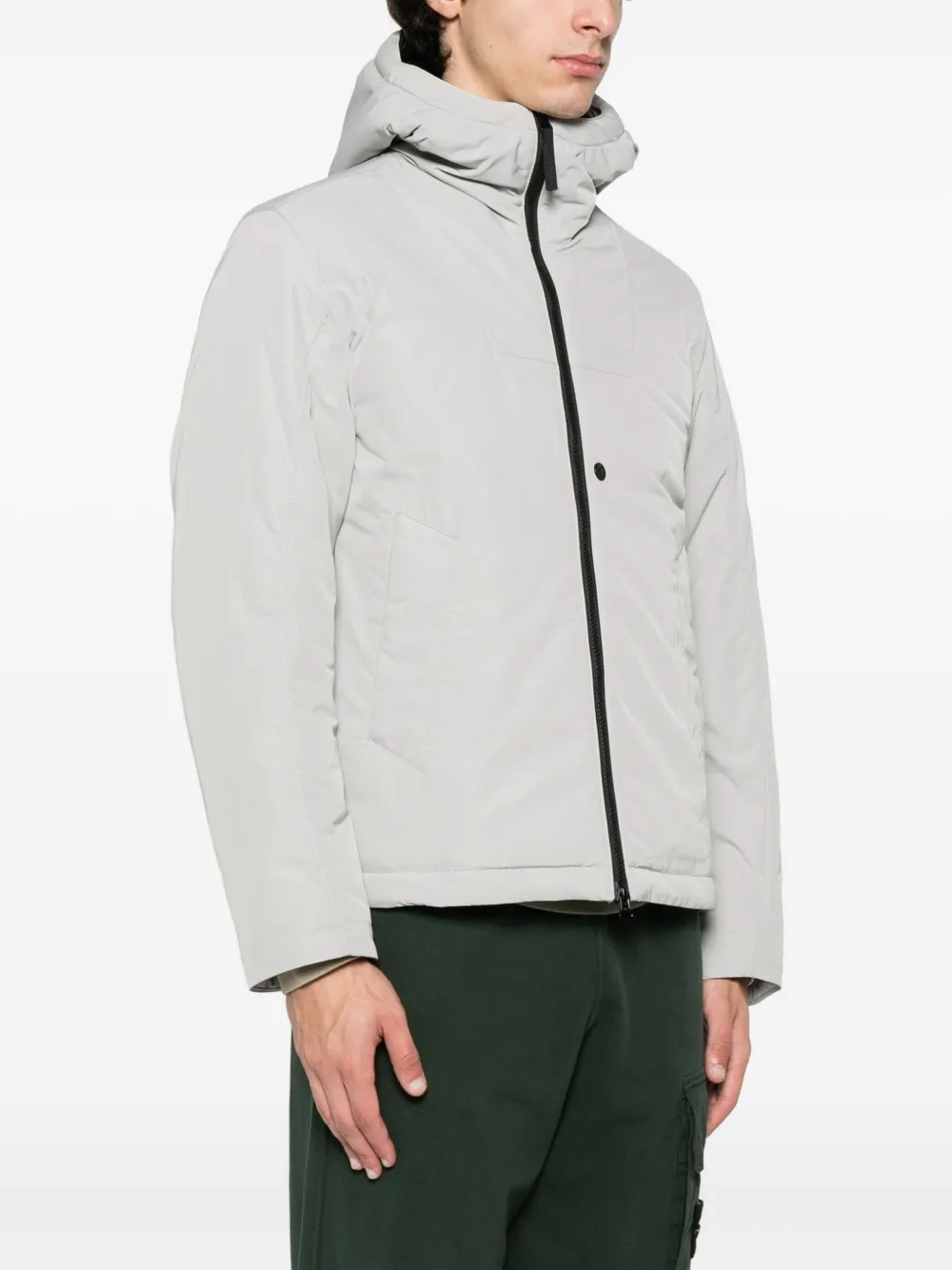 Stone Island 4100047 jack met capuchon en rits Grijs