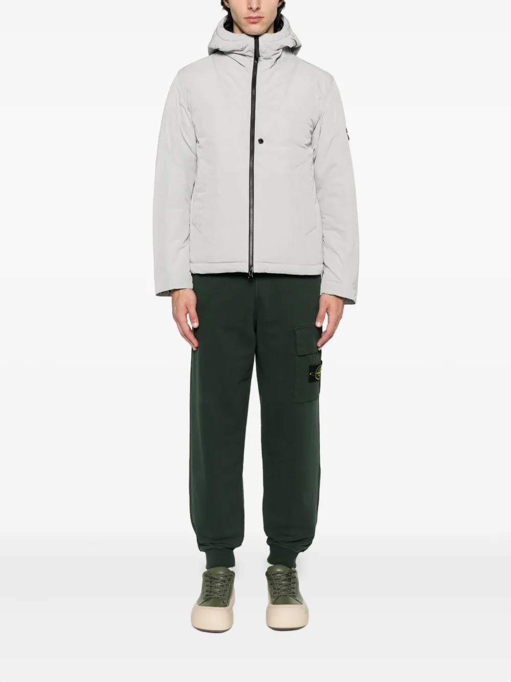 Stone Island 4100047 jack met capuchon en rits Grijs