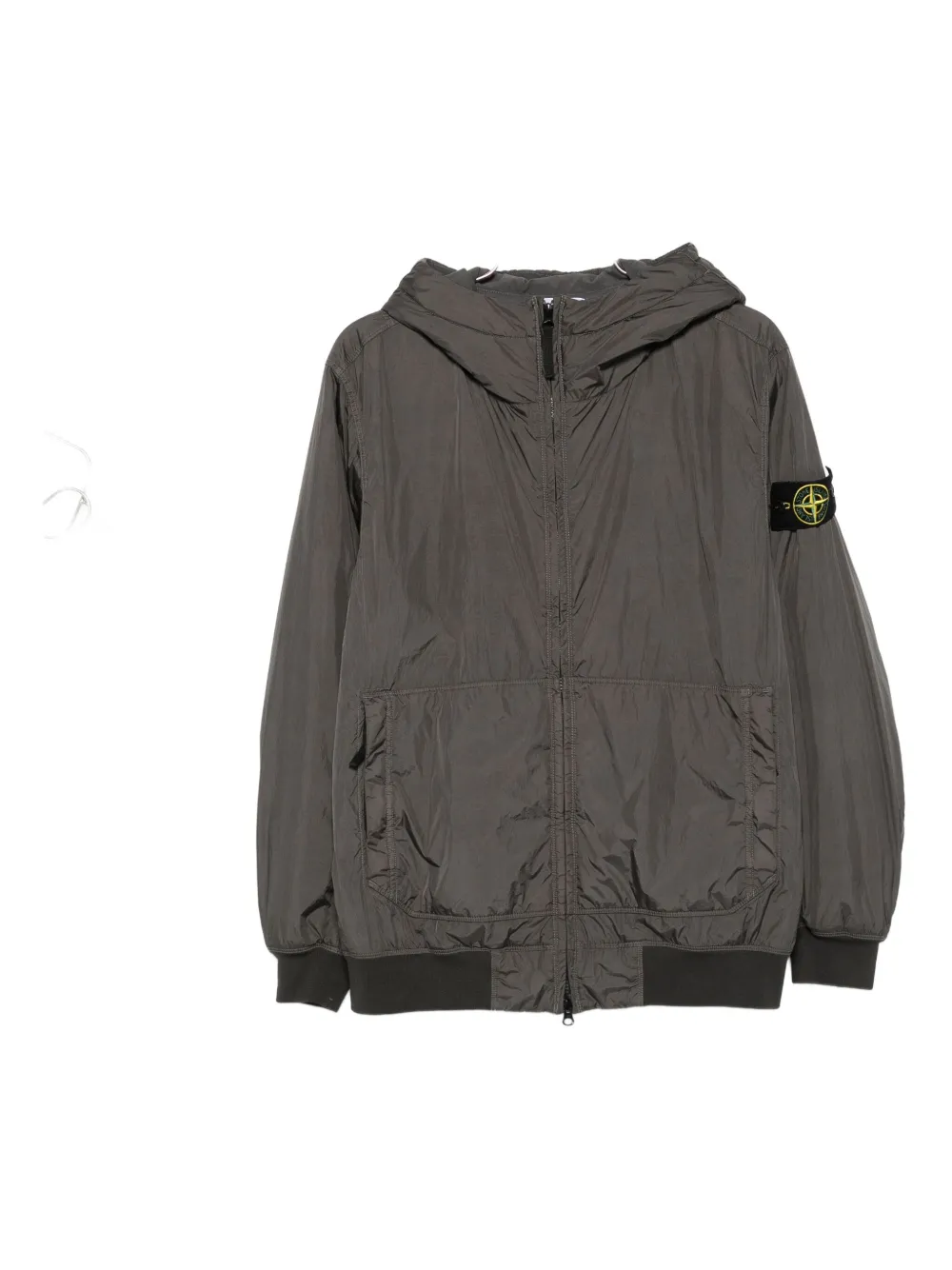 Stone Island 4100013 hooded zip-front jacket Grijs