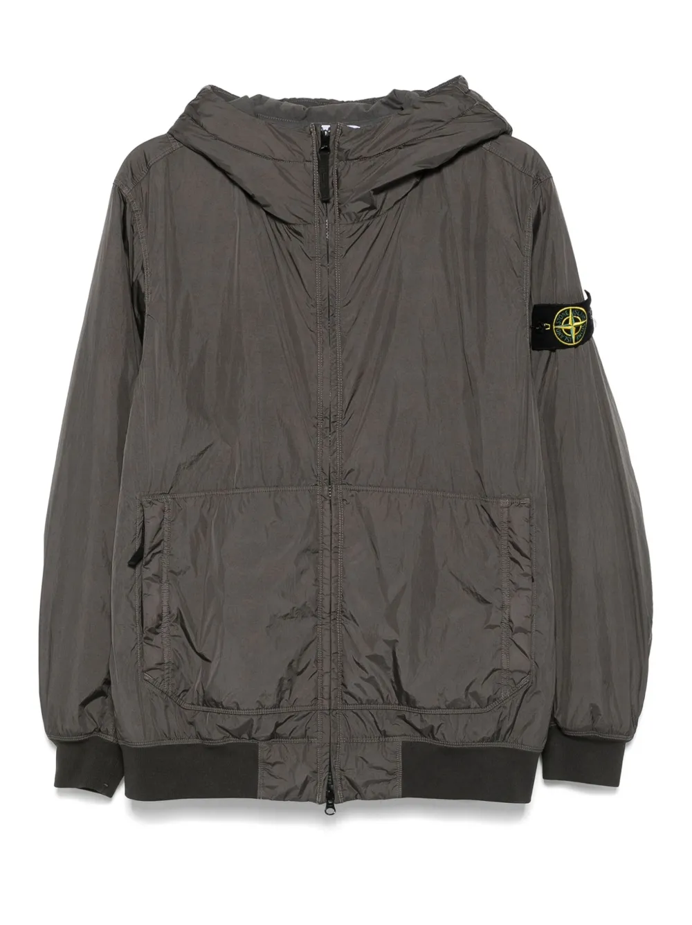 Stone Island 4100013 jack met capuchon en rits Grijs