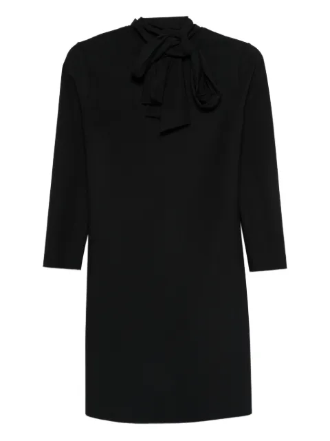 CHIARA BONI La Petite Robe neck-tie three-quarter sleeve dress