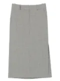 Peserico welt-pockets midi straight skirt - Grey