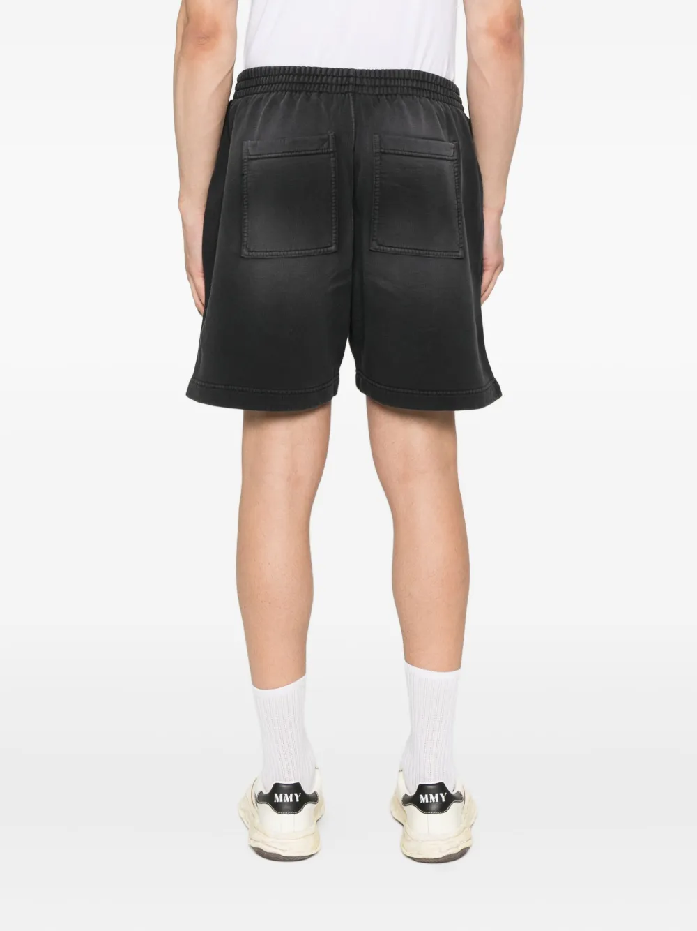 Represent Katoenen shorts met elastische tailleband Zwart