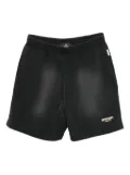Represent elastic-waistband cotton shorts - Black