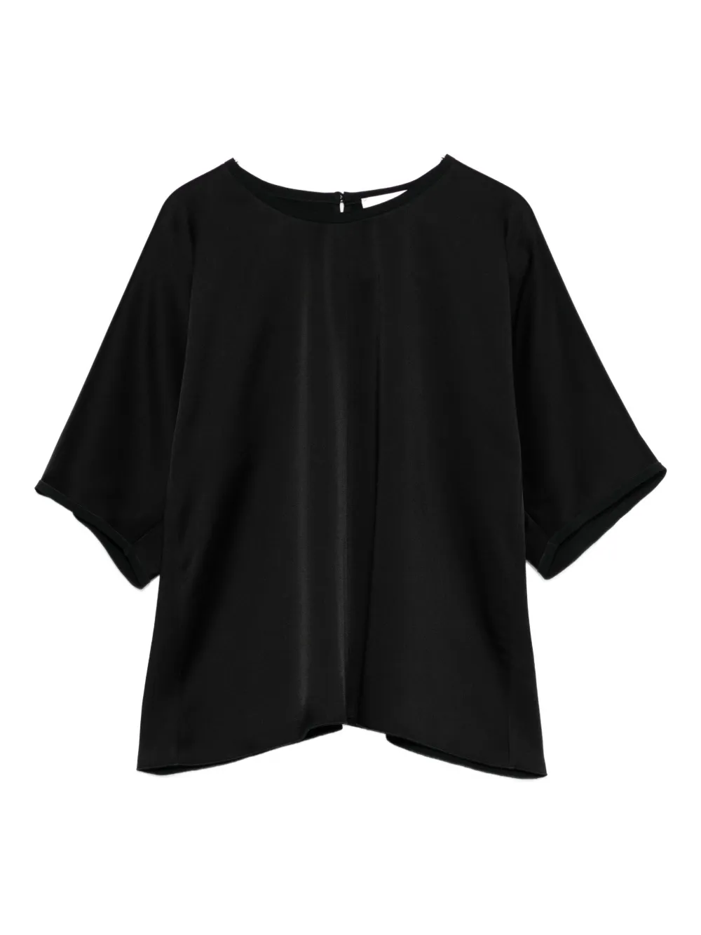 Forte Forte round-neck short-sleeve top - Nero