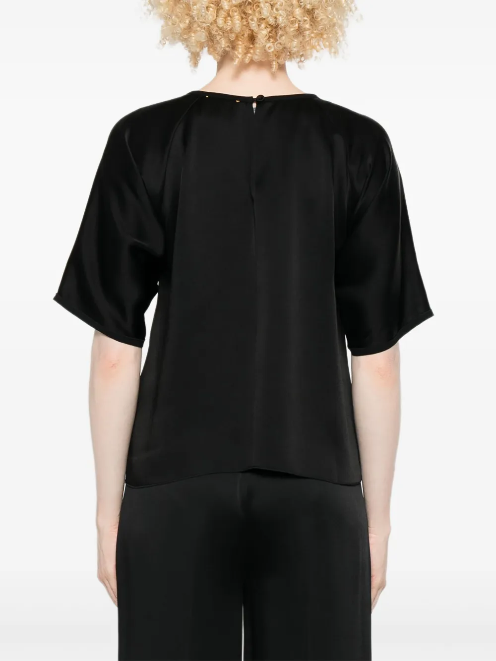 Forte Top met ronde hals Zwart