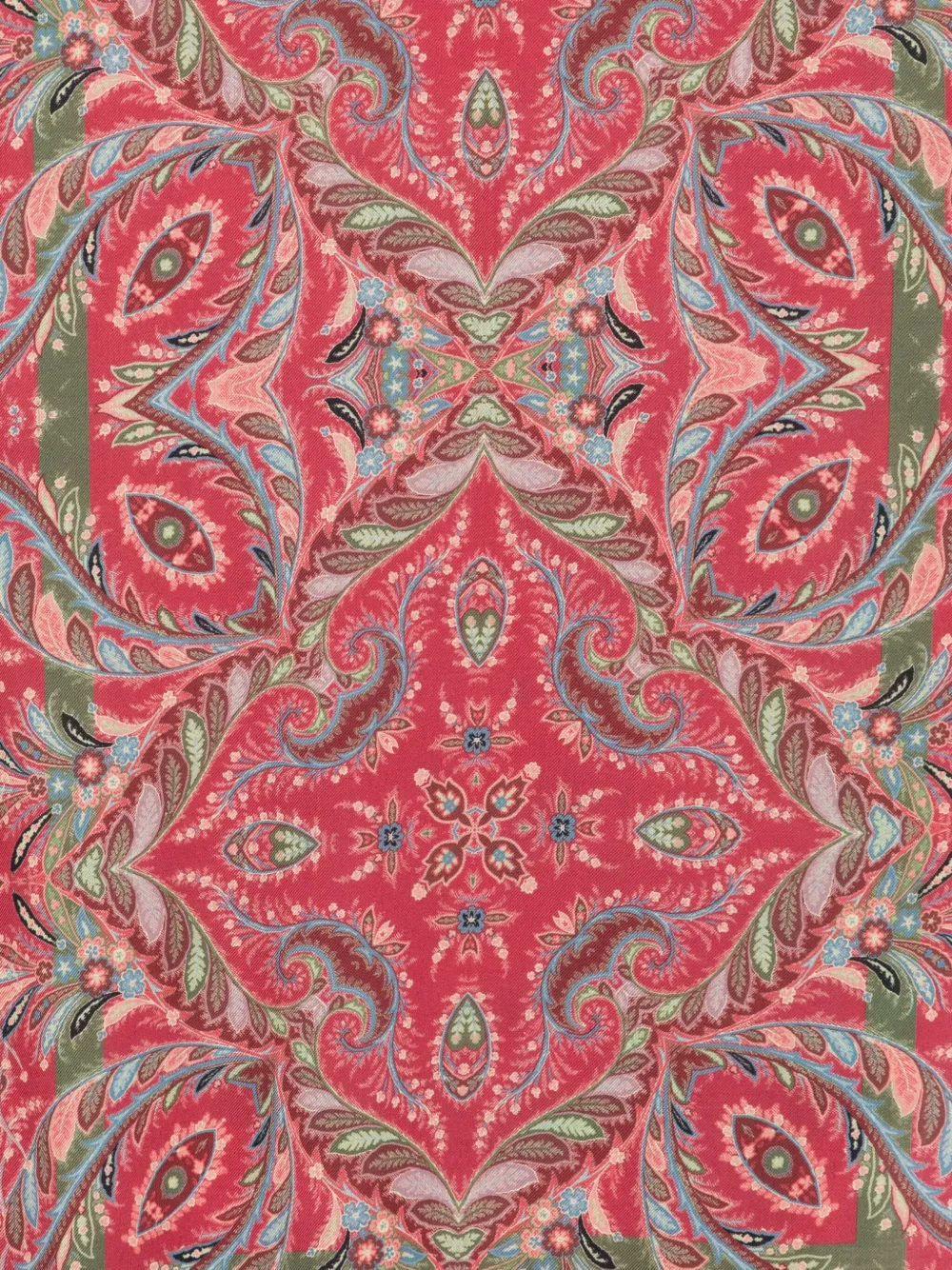 ETRO paisley-pattern wool scarf Roze