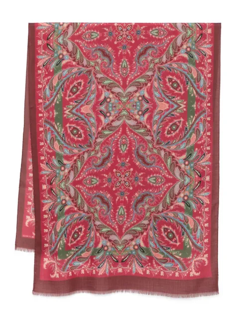 ETRO paisley-pattern wool scarf
