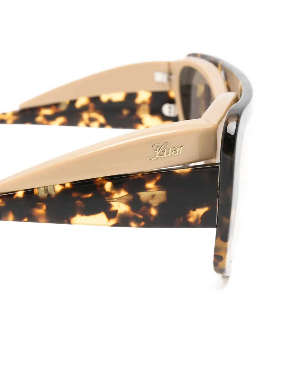  Luar Oversized Double-frame Sunglasses - Brown 