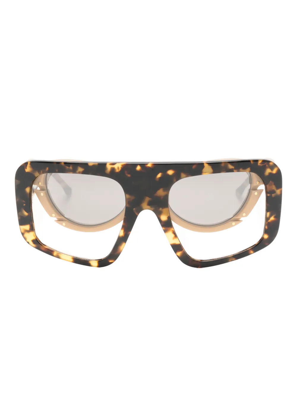 LUAR oversized double-frame sunglasses | Brown | Image 1