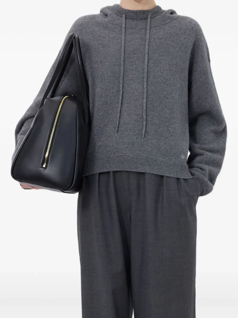 LouLou de Saison hooded cashmere sweater - Grey