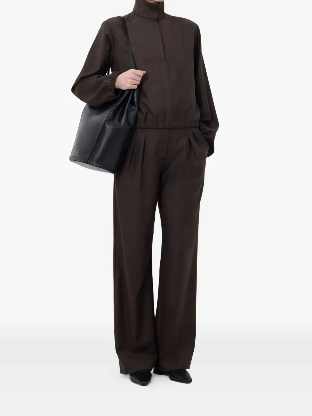 LouLou de Saison Sweater met hoge hals Bruin