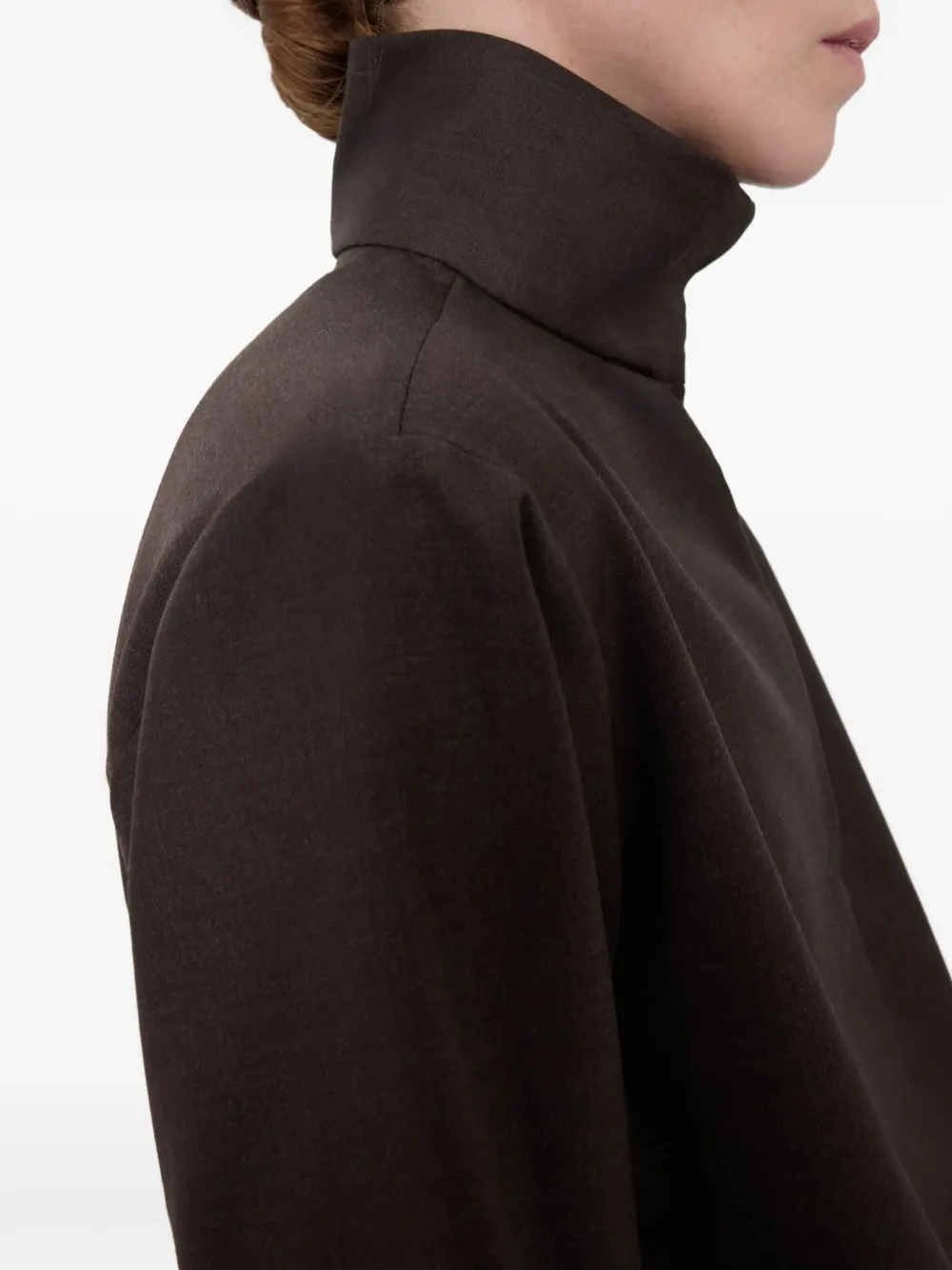 LouLou de Saison Sweater met hoge hals Bruin