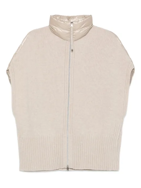 Herno sleeveless zip-front vest
