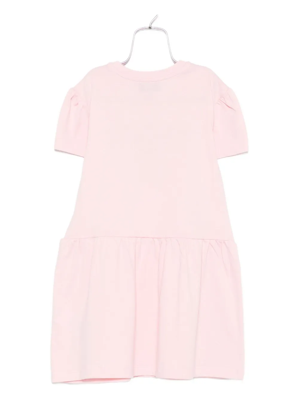 Moschino Kids teddy-print cotton dress Roze