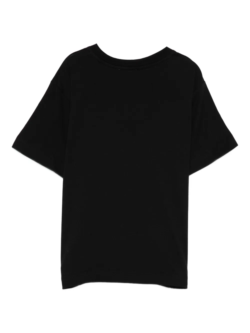 Moschino Kids logo-print cotton T-shirt Zwart
