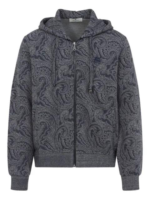 ETRO paisley zip-up hoodie
