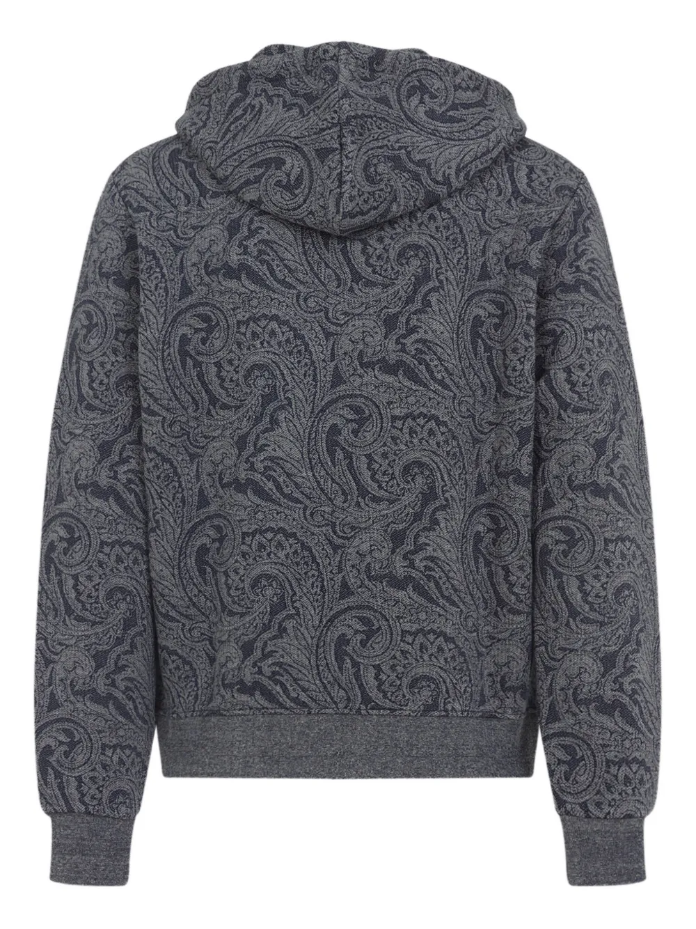 ETRO Hoodie met paisley-print en rits Blauw