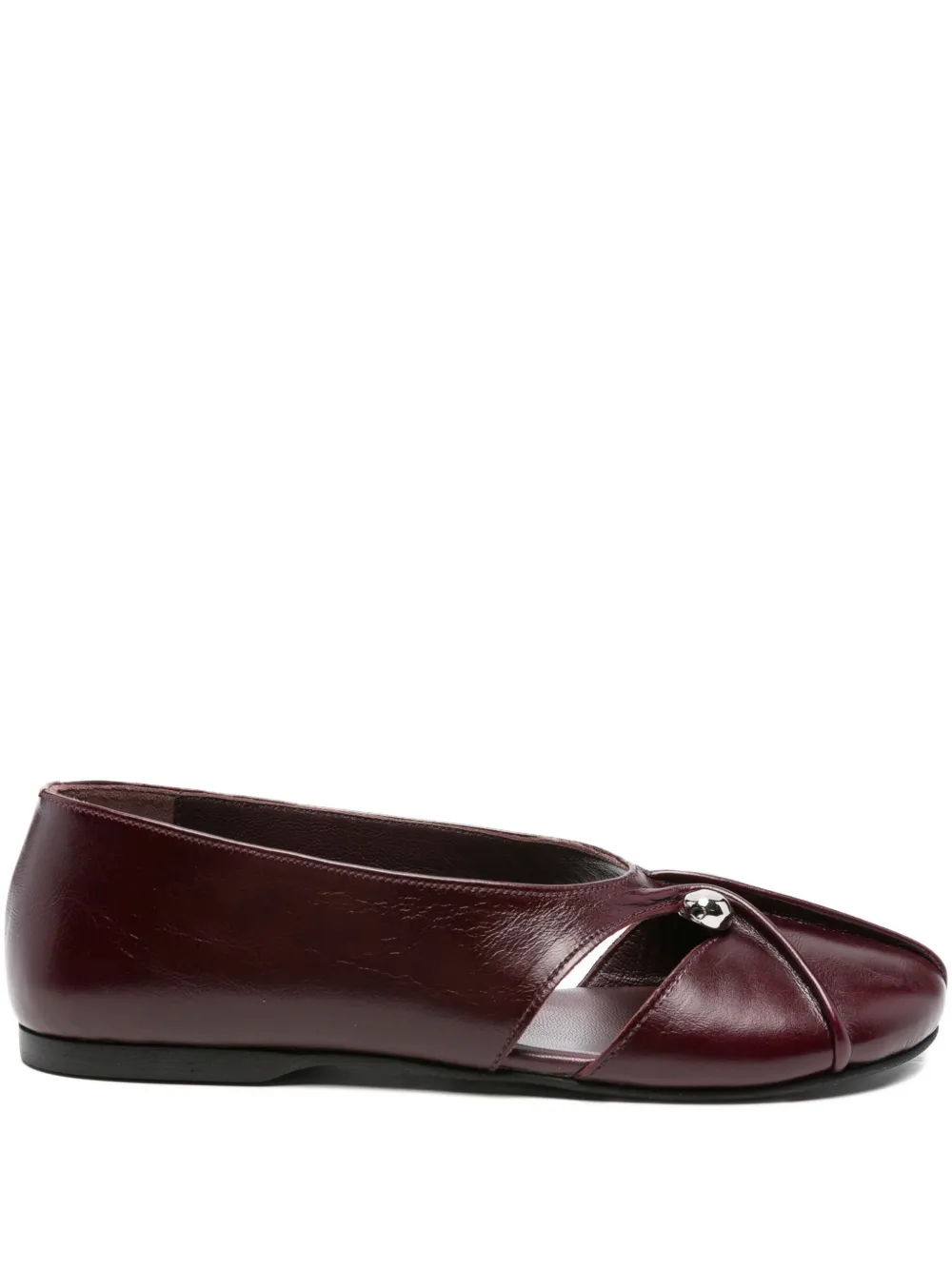 ALOHAS cut-out ballet flats Red
