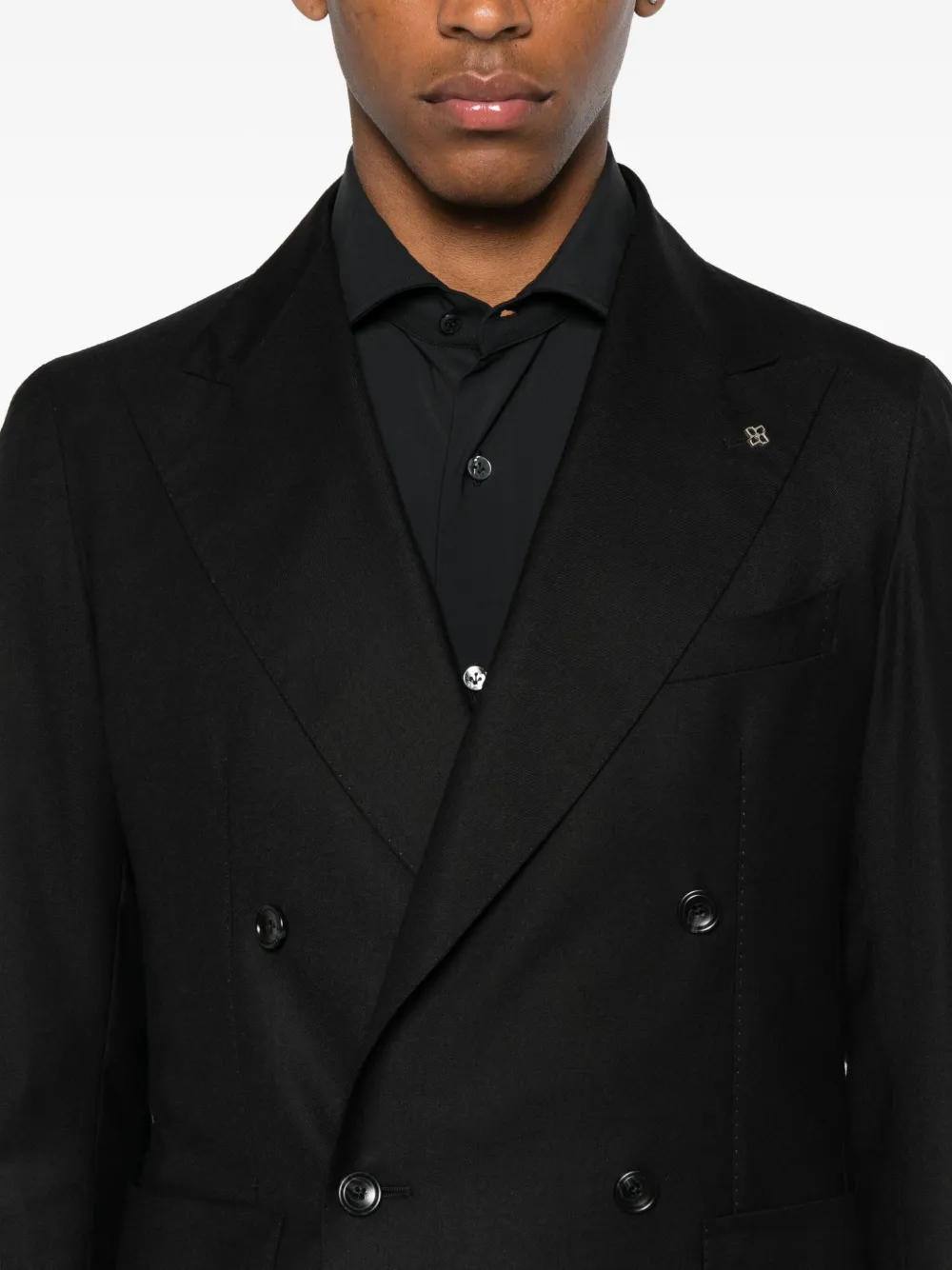Tagliatore Blazer met dubbele rij knopen Zwart
