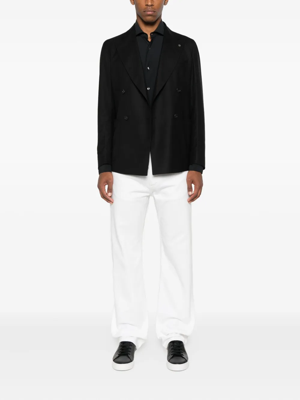 Tagliatore Blazer met dubbele rij knopen Zwart