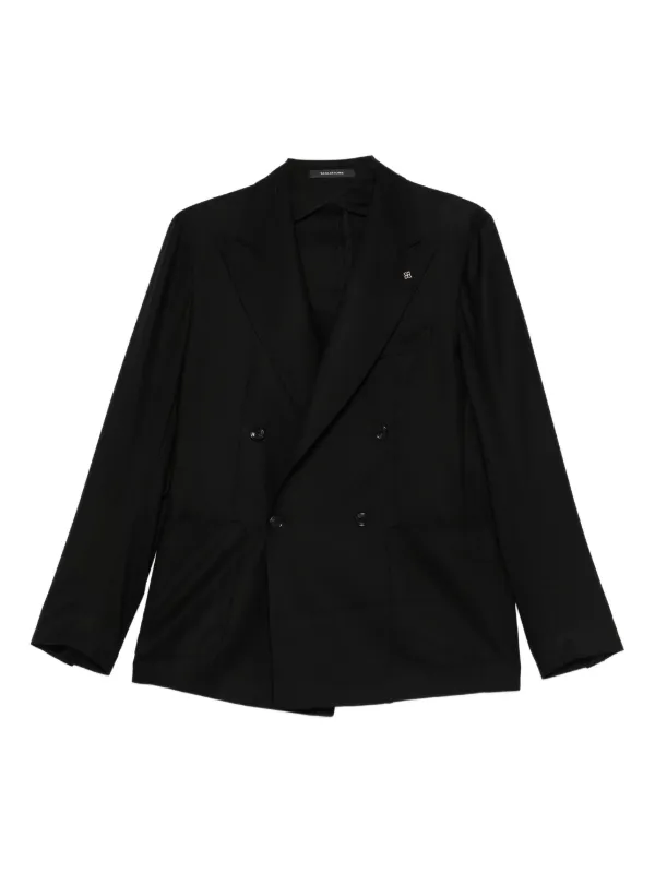 スーツ TAGLIATORE Double-breasted cotton-blend blazer Tagliatore double-breasted Blazer | Black | FARFETCH