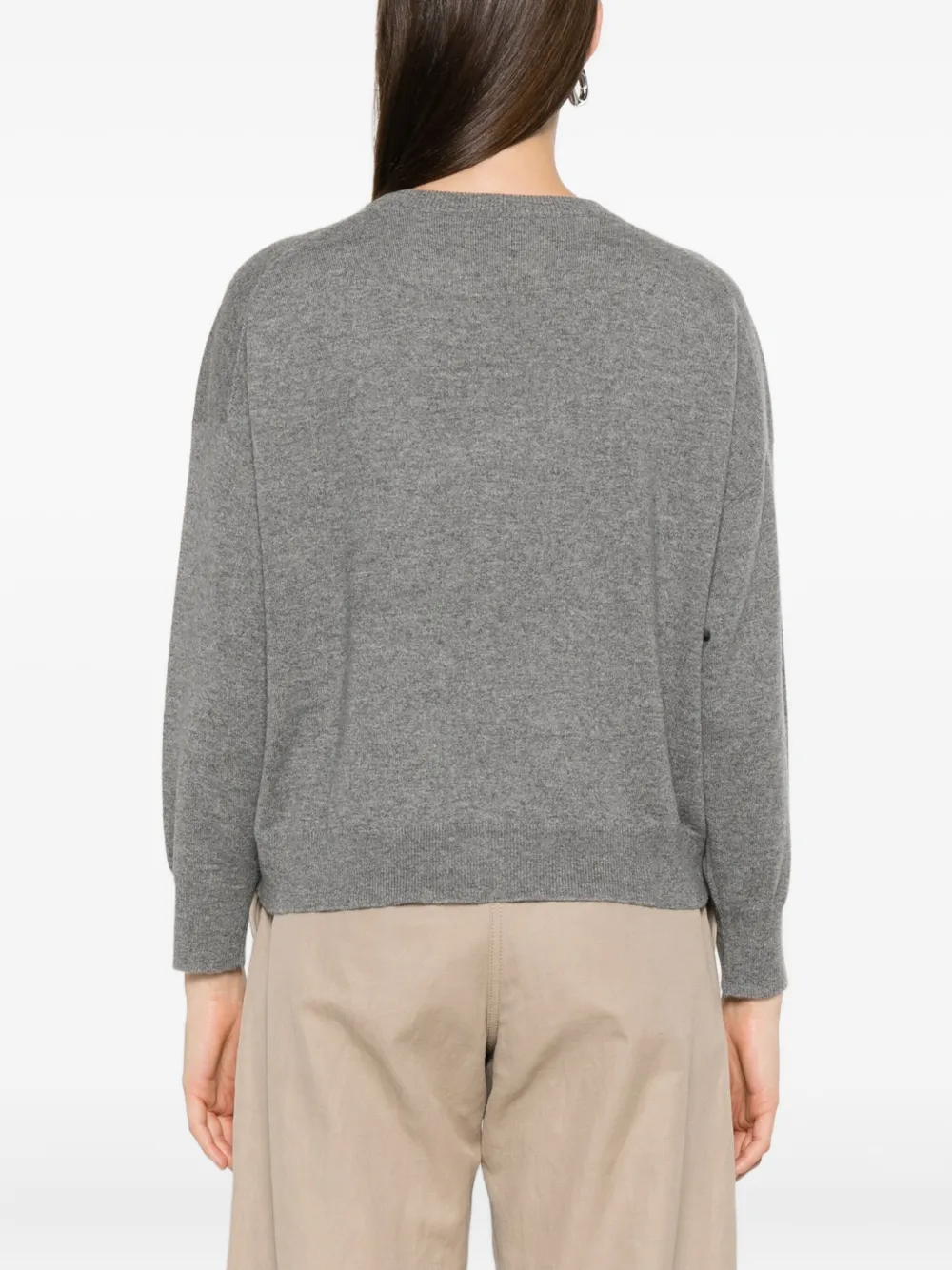 Brunello Cucinelli Trui met ronde hals Grijs