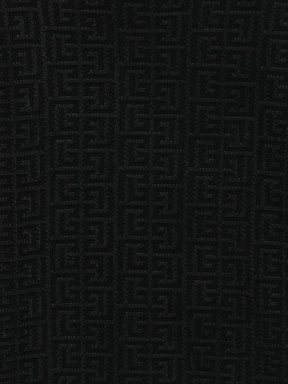 Balmain Kids monogram-pattern sweater Zwart
