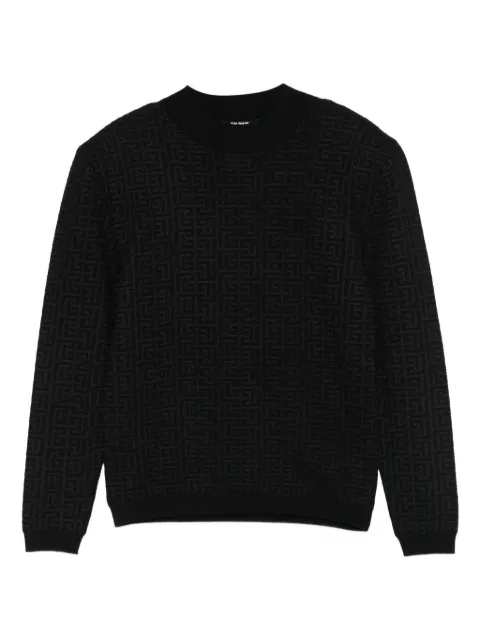 Balmain Kids Pullover mit Monogrammmuster