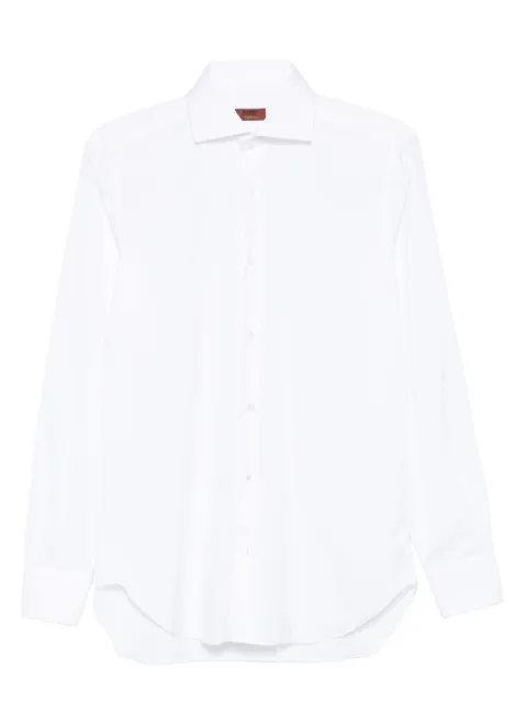 Barba long-sleeve button-fastening shirt