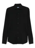 Barba long-sleeve button-fastening shirt - Black