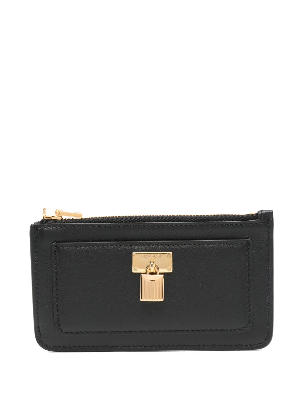 TOM FORD padlock-detail card holder Zwart