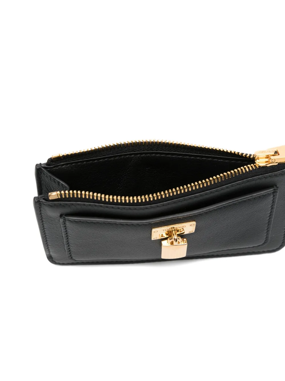 TOM FORD padlock-detail card holder Zwart