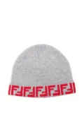 Fendi Kids Zucca-pattern beanie - Grey