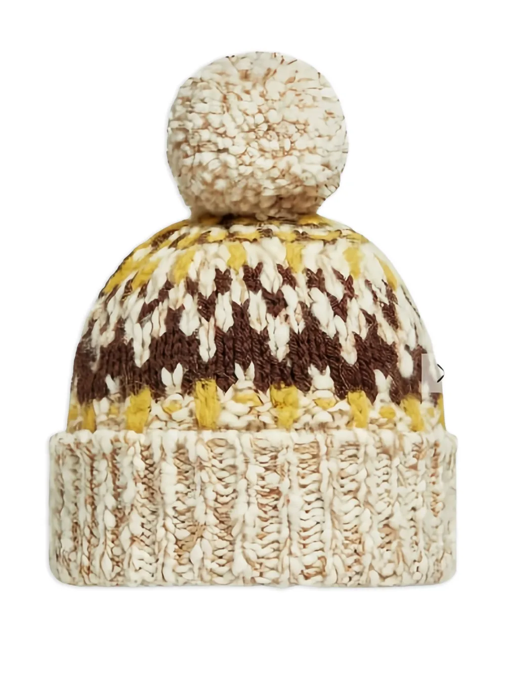 MONCLER GRENOBLE KIDS Muts met pompon Beige