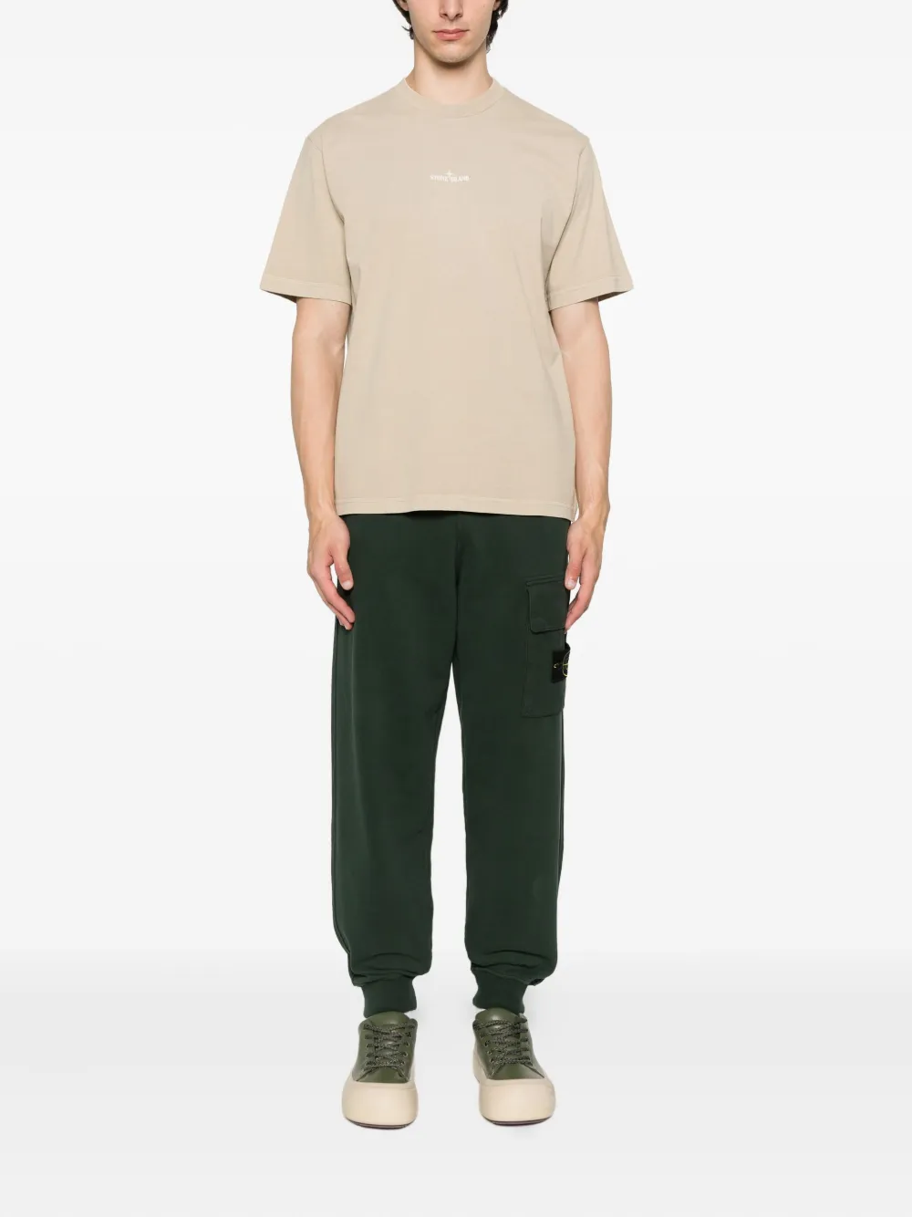 Stone Island patch-pocket track pants Groen