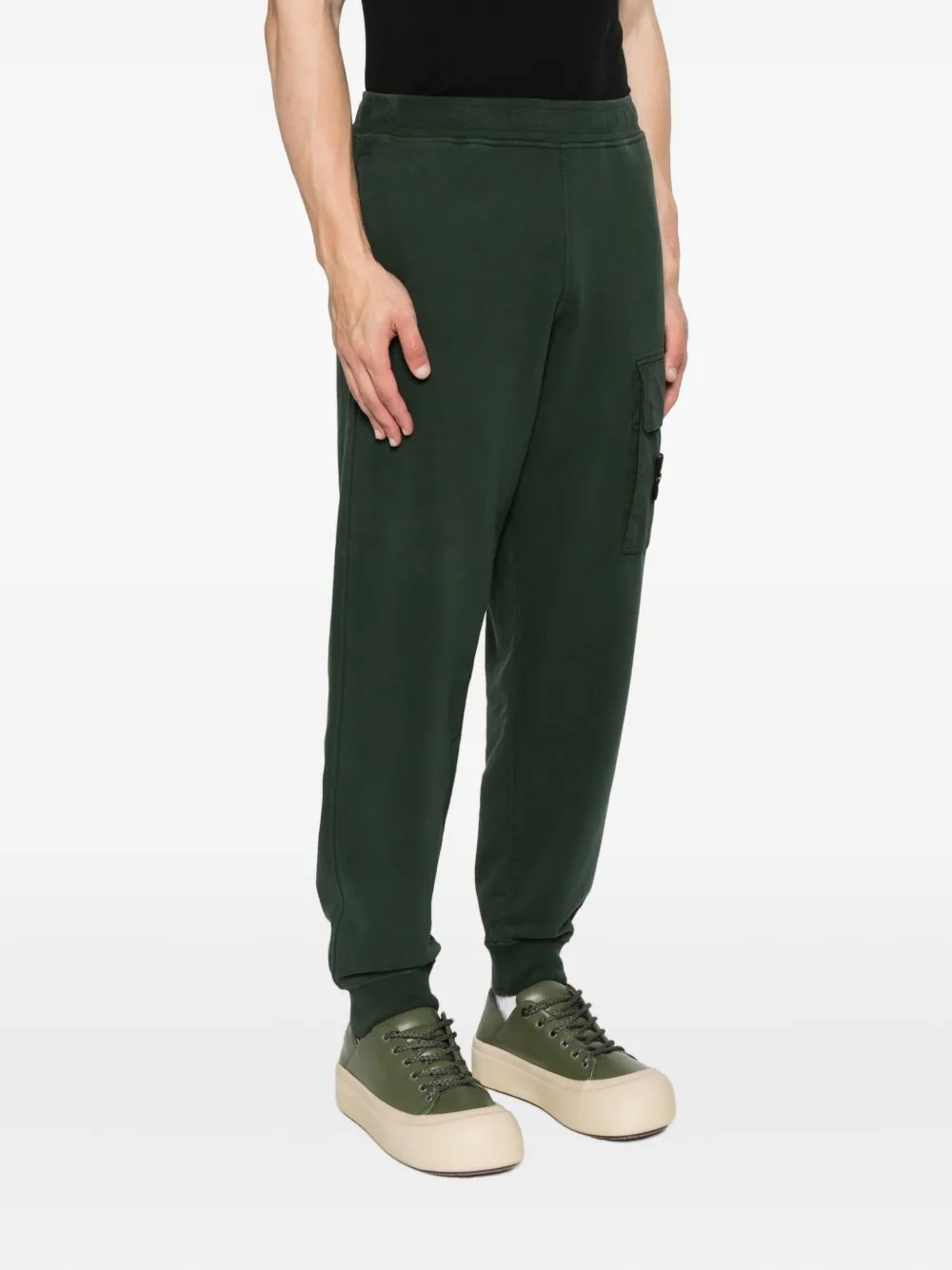 Stone Island patch-pocket track pants Groen