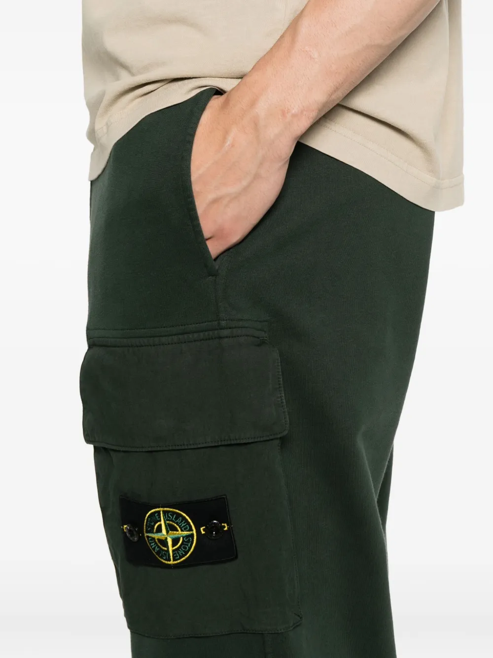 Stone Island patch-pocket track pants Groen