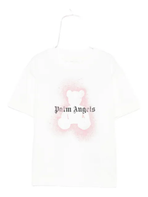 Palm Angels Kids playera con motivo Bear